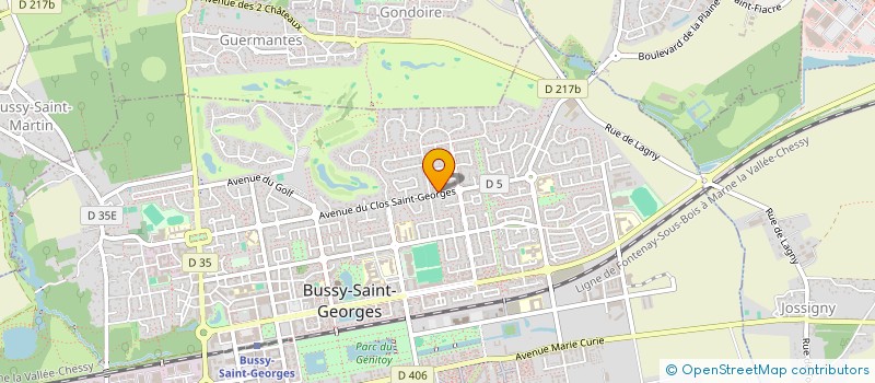 localisation de l'entreprise SCI AUMELMAT  BUSSY-SAINT-GEORGES