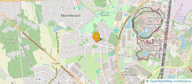 localisation de l'entreprise SCI AUMILADA  MONTEVRAIN