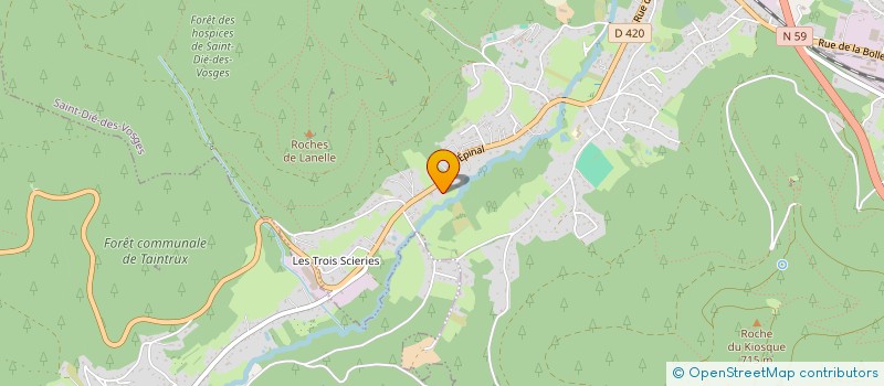 localisation de l'entreprise SCI AUMIPA LES SABLES  SAINT-DIE-DES-VOSGES