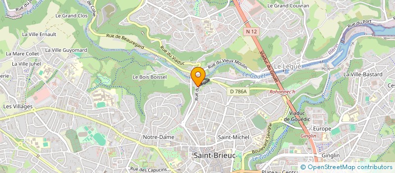 localisation de l'entreprise SCI AUMONT BOUDART  SAINT-BRIEUC