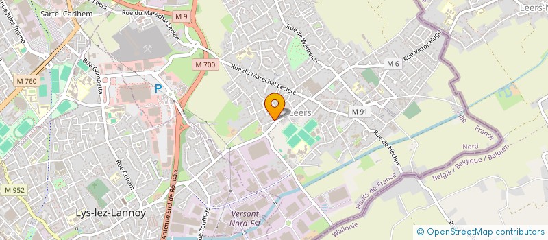 localisation de l'entreprise SCI AUNEL  LEERS