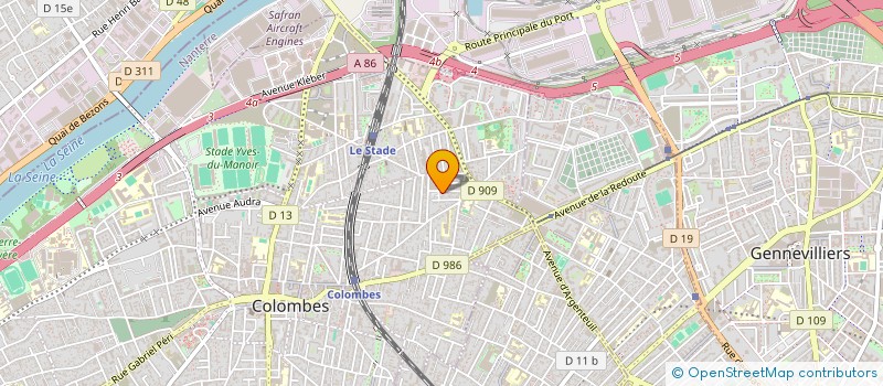 localisation de l'entreprise SCI AUNICHA à COLOMBES