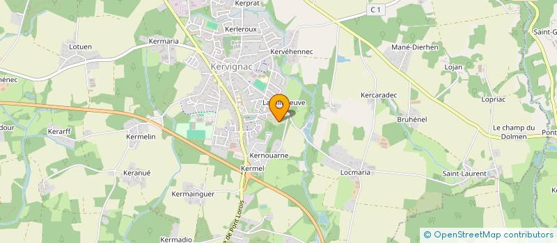 localisation de l'entreprise SCI AUNIMANA à KERVIGNAC