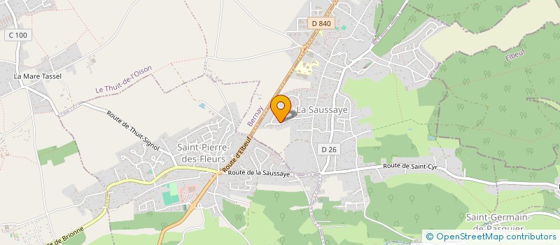 localisation de l'entreprise SCI AUNO  LA SAUSSAYE