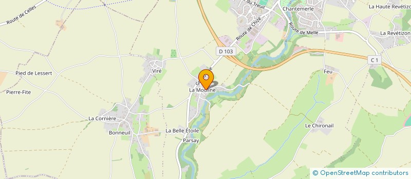 localisation de l'entreprise SCI AUNY  BEAUSSAIS-VITRE