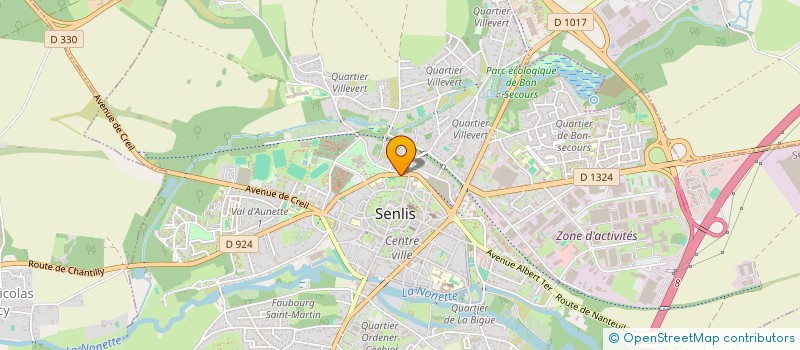 localisation de l'entreprise SCI AUPHIE  SENLIS