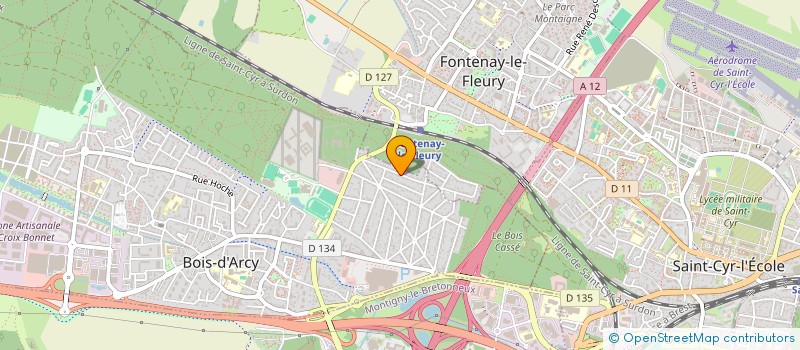 localisation de l'entreprise SCI AUPLAN  BOIS-D'ARCY