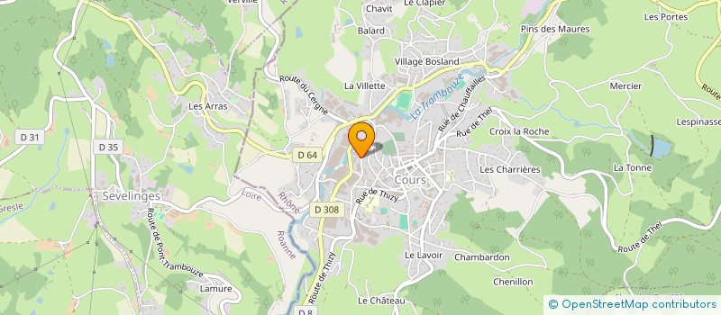 localisation de l'entreprise SCI AUPLAT FOUILLAND  COURS