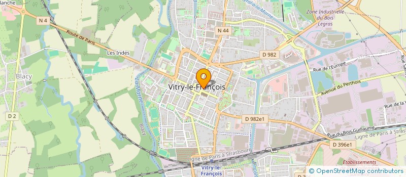 localisation de l'entreprise SCI AURA  VITRY-LE-FRANCOIS