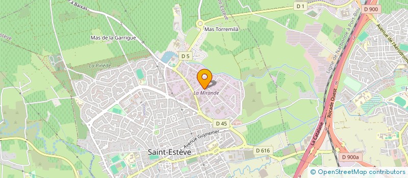 localisation de l'entreprise SCI AURA  SAINT-ESTEVE