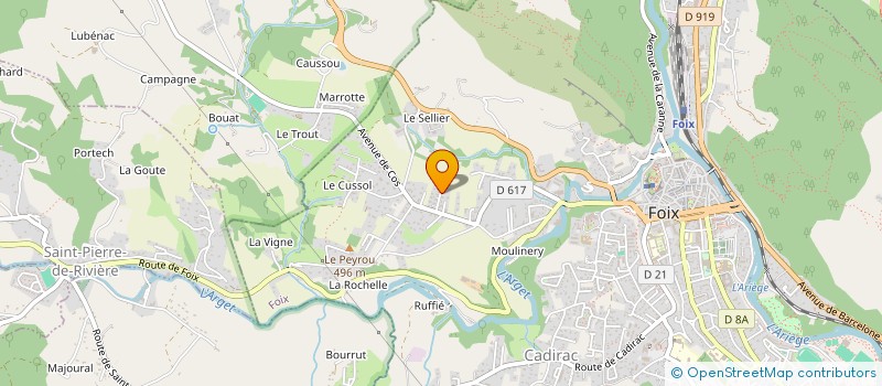 localisation de l'entreprise SCI AURA à FOIX
