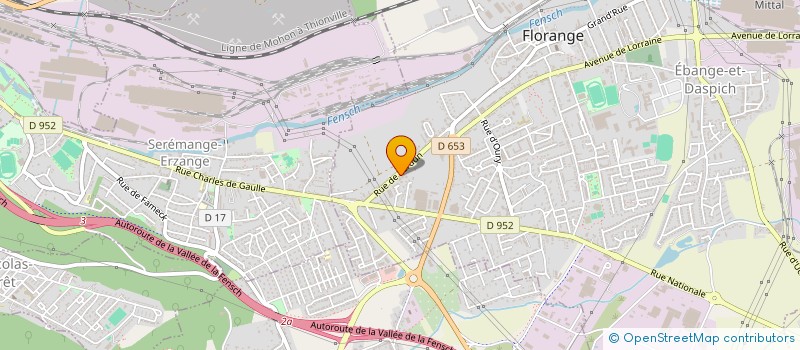 localisation de l'entreprise SCI AURA  FLORANGE