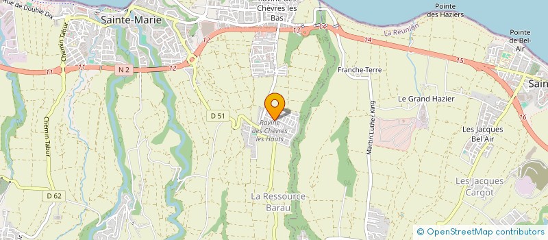 localisation de l'entreprise SCI AURA à SAINTE-MARIE