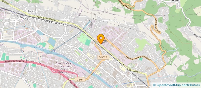 localisation de l'entreprise SCI AURAL  CLUSES