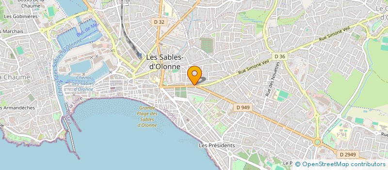 localisation de l'entreprise SCI AURALEX à LES SABLES D'OLONNE