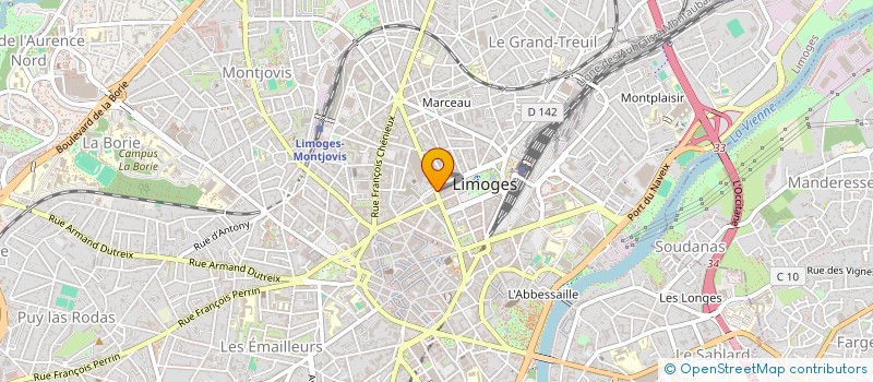 localisation de l'entreprise SCI AURALEX à LIMOGES