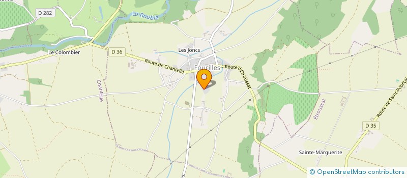 localisation de l'entreprise SCI AURALEX à FOURILLES