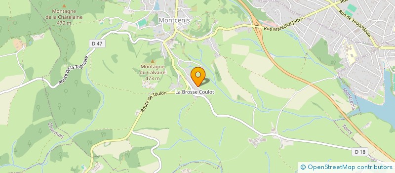 localisation de l'entreprise SCI AURALEX BRIERE  MONTCENIS