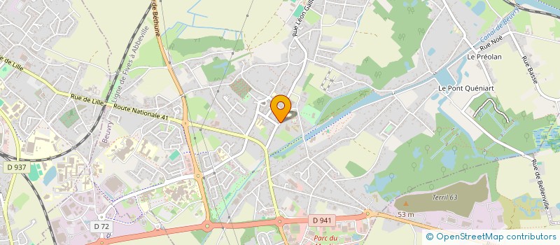 localisation de l'entreprise SCI AURAMIF  BEUVRY