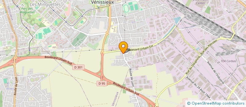 localisation de l'entreprise SCI AURAMY  VENISSIEUX