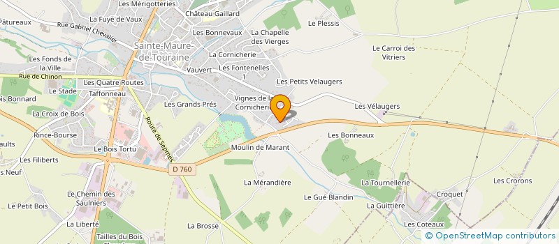 localisation de l'entreprise SCI AURCANLYS  SAINTE-MAURE-DE-TOURAINE