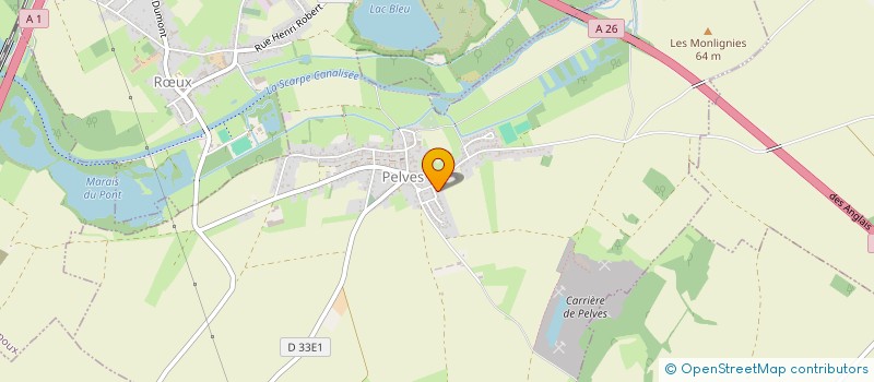 localisation de l'entreprise SCI AURE  PELVES