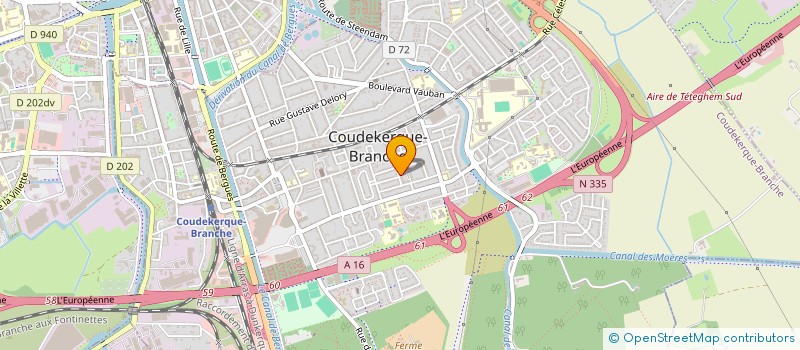 localisation de l'entreprise SCI AUREA  COUDEKERQUE-BRANCHE