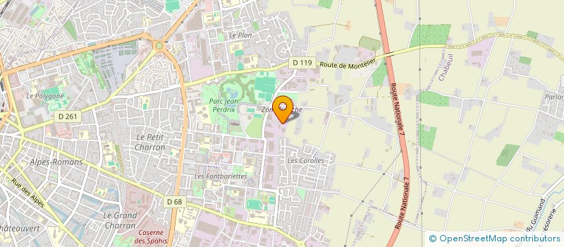 localisation de l'entreprise SCI AUREATS à VALENCE