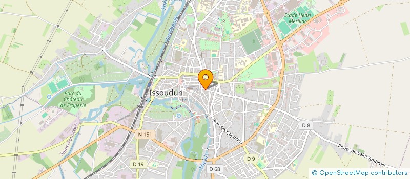 localisation de l'entreprise SCI AURECA à ISSOUDUN