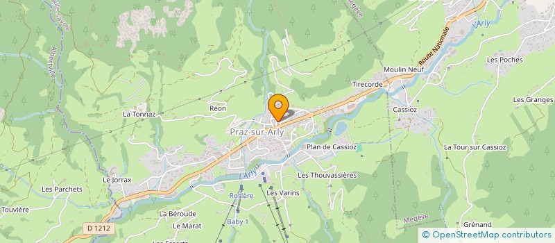 localisation de l'entreprise SCI AURECOM  PRAZ-SUR-ARLY