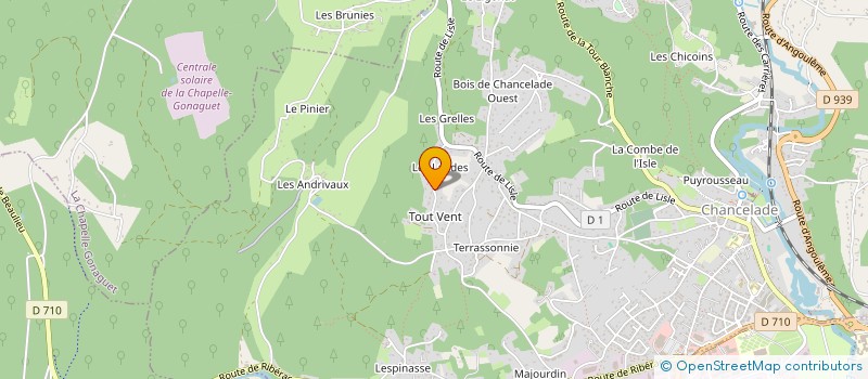 localisation de l'entreprise SCI AUREFRAN  CHANCELADE