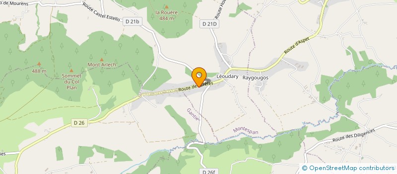 localisation de l'entreprise SCI AUREJO  SAINT-GAUDENS