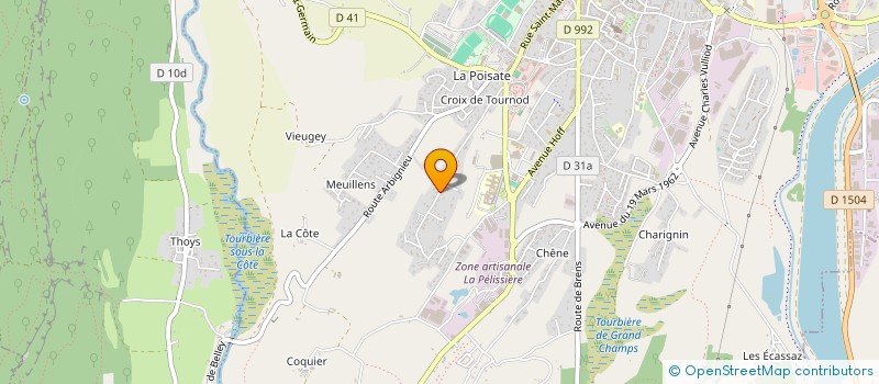 localisation de l'entreprise SCI AURELENE  BELLEY