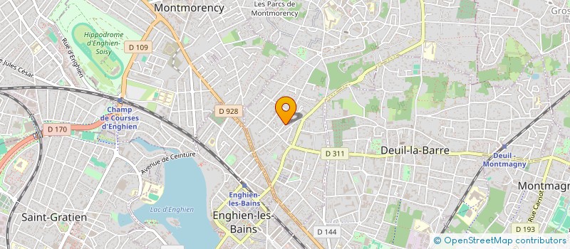 localisation de l'entreprise SCI AURELIA  MONTMORENCY