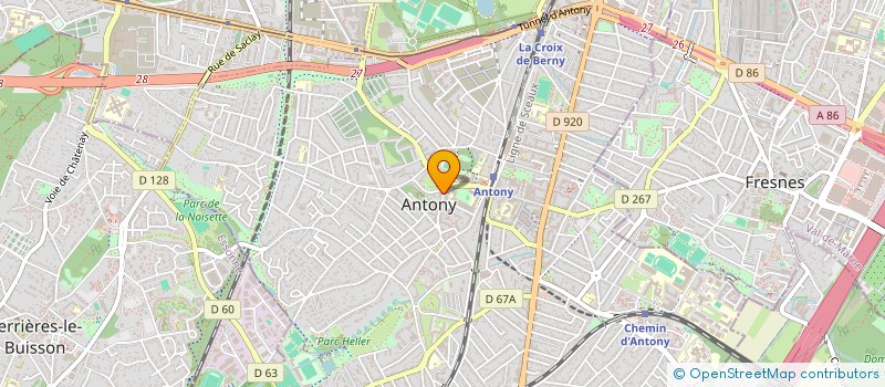 localisation de l'entreprise SCI AURELIA à ANTONY