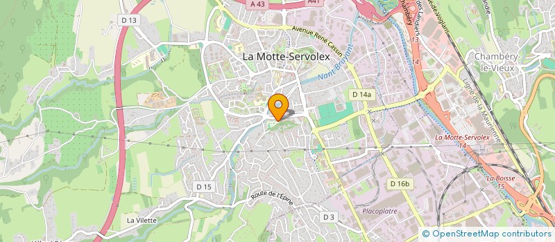 localisation de l'entreprise SCI AURELIA  LA MOTTE-SERVOLEX