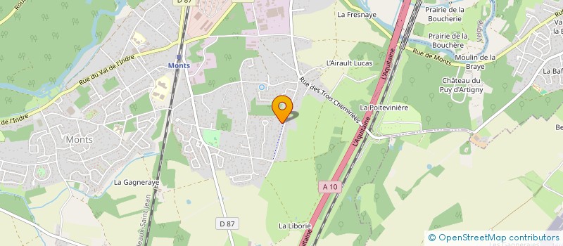 localisation de l'entreprise SCI AURELIA  MONTS