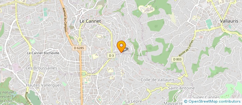 localisation de l'entreprise SCI AURELIA à LE CANNET