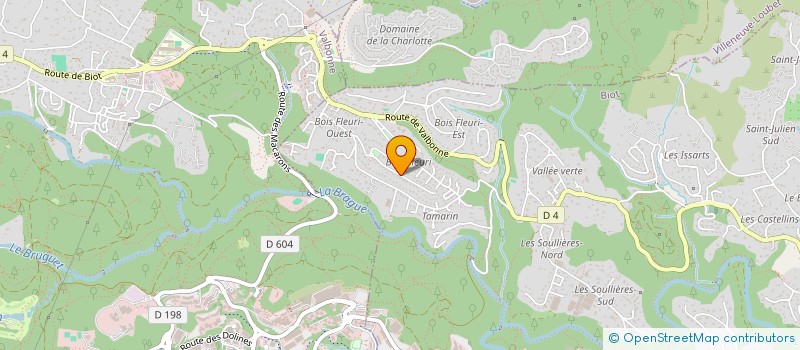 localisation de l'entreprise SCI AURELIA  BIOT