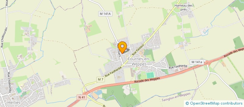 localisation de l'entreprise SCI AURELIE  FOURNES-EN-WEPPES