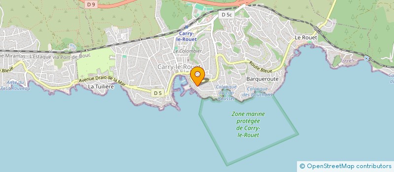 localisation de l'entreprise SCI AURELIE  CARRY-LE-ROUET