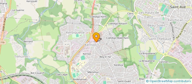 localisation de l'entreprise SCI AURELIE à VANNES