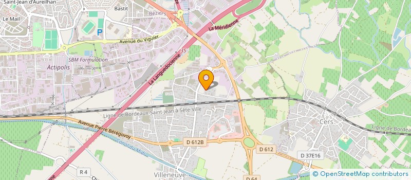 localisation de l'entreprise SCI AURELIE à VILLENEUVE-LES-BEZIERS