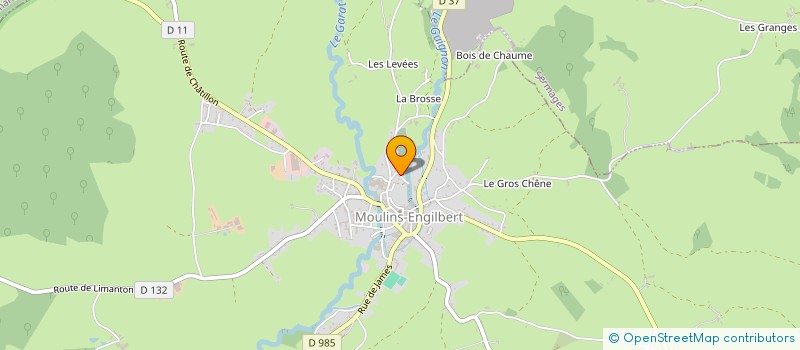 localisation de l'entreprise SCI AURELIE  MOULINS-ENGILBERT