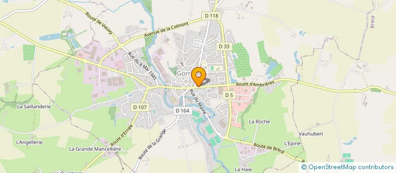 localisation de l'entreprise SCI AURELIE  GORRON