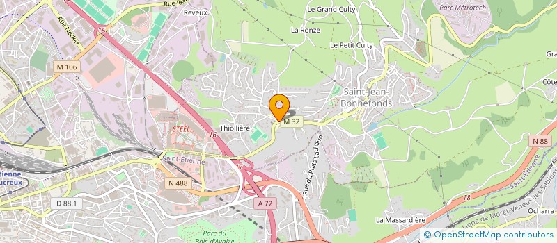 localisation de l'entreprise SCI AURELIE  SAINT-JEAN-BONNEFONDS