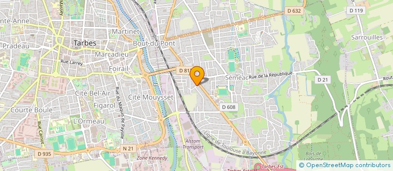 localisation de l'entreprise SCI AURELIE  SEMEAC