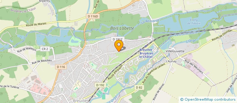 localisation de l'entreprise SCI AURELIE  BREUILLET