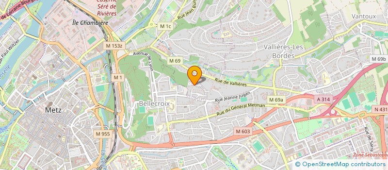 localisation de l'entreprise SCI AURELIE GUYOT  SAINT-JULIEN-LES-METZ