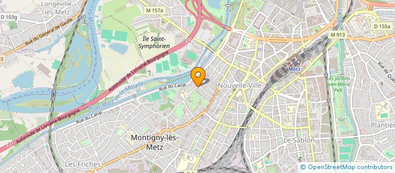 localisation de l'entreprise SCI AURELIM à MONTIGNY-LES-METZ